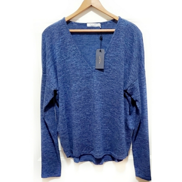 rag & bone Tops - 🎉NWT Rag & Bone Hudson Vee Long Sleeve Jersey Top